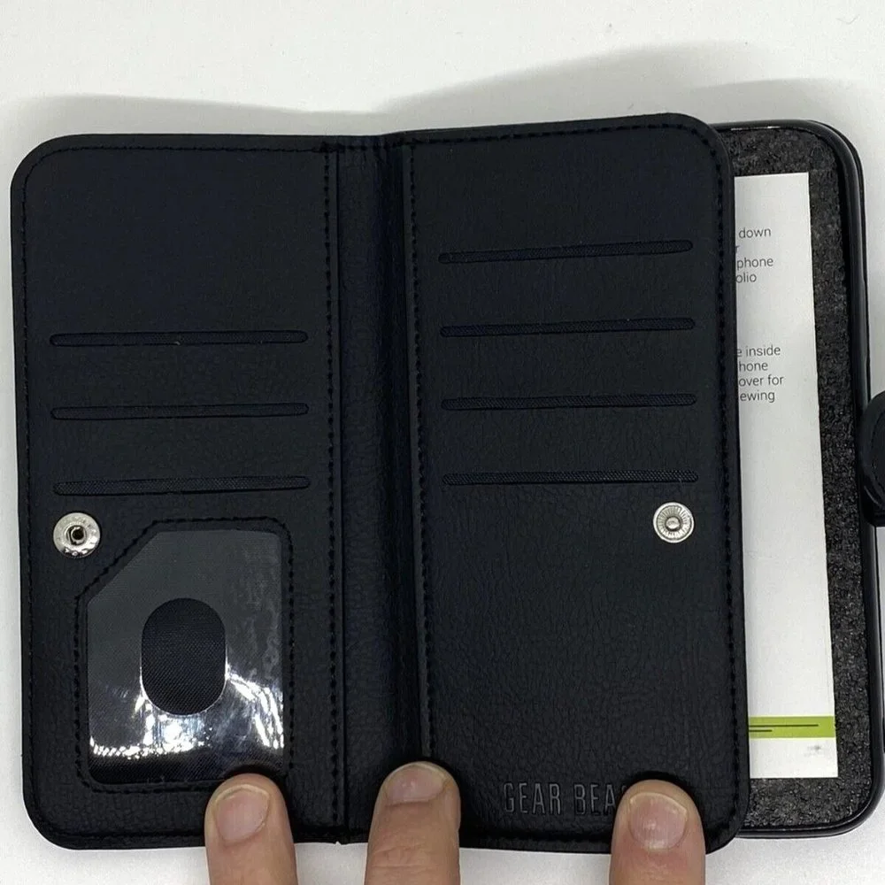 NEW Magnetic Flip Leather Detachable Wallet Case for Samsung S8 Plus - Black